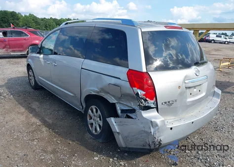 2008 Nissan Quest 3.5 S z USA, uszkodzony, nr VIN 5N1BV28U98N115543